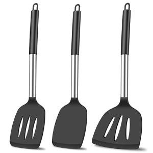 3-Piece Heat Resistant Silicone Spatula Set
