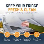 Non-Adhesive Refrigerator Shelf Liners (8 Pack)