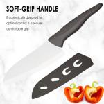 5.5-Inch Ceramic Santoku Knife with Protective Cover