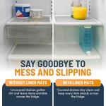 Non-Adhesive Refrigerator Shelf Liners (8 Pack)