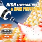 High-Pressure Handheld Steam Cleaner with 9 Attachments
