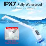 Electric Spin Shower Scrubber with 8 Brush Heads