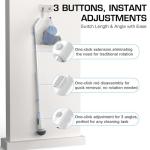 Electric Spin Shower Scrubber with 8 Brush Heads