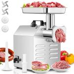 Heavy-Duty Commercial Meat Grinder with Sausage Kit