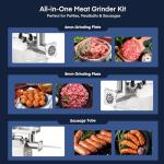 Heavy-Duty Commercial Meat Grinder with Sausage Kit