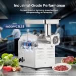 Heavy-Duty Commercial Meat Grinder with Sausage Kit