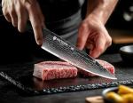 Brodark 9-Piece Damascus Chef Knife Set