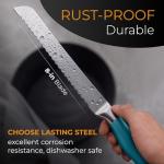 Ultra-Sharp Serrated Bread Knife with Blue Handle