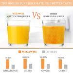 MegaWise Pro Slow Masticating Juicer with 95% Yield