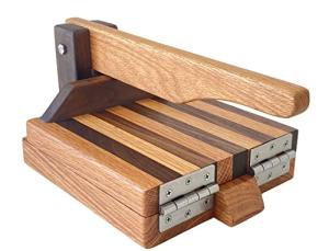 Red Oak & Walnut 8" Wooden Tortilla Press