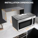 BLACK+DECKER 1.5 Cu.Ft. Microwave Oven with Air Fryer