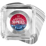 Gas Stove Burner Liners - 50 Pack Disposable Foil