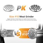 AAOBOSI Electric Meat Grinder 3000W Stainless Steel