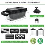 PrepNaturals 8-in-1 Vegetable Chopper and Slicer