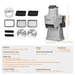 TERUISI 4-in-1 Electric Vegetable Chopper and Slicer