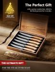 Emojoy 6-Piece Olive Wood Steak Knife Set