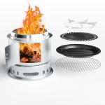 5-in-1 Portable Fire Pit and Grill Set