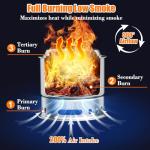 5-in-1 Portable Fire Pit and Grill Set