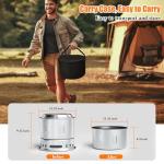 5-in-1 Portable Fire Pit and Grill Set