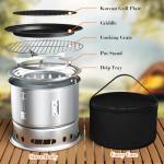 5-in-1 Portable Fire Pit and Grill Set