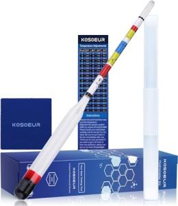 Kosoeur Triple Scale Alcohol Hydrometer for Brewing