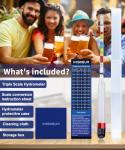 Kosoeur Triple Scale Alcohol Hydrometer for Brewing