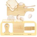 25-Piece Bamboo Cutting Board Set with Handles
