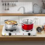 KOCASO 2000W Portable Double Burner Electric Stove