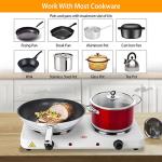 KOCASO 2000W Portable Double Burner Electric Stove