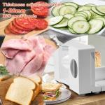 CUSIMAX Foldable Electric Meat Slicer with Safety Switch