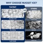 44lbs/Day Nugget Ice Maker for Home & Office