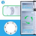 4.5 Cubic Feet Double Door Top Freezer Fridge