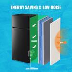 4.5 Cubic Feet Double Door Top Freezer Fridge