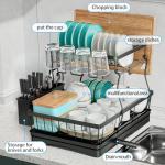 Large 2-Tier Dish Drying Rack with Utensil Holder