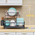 Large 2-Tier Dish Drying Rack with Utensil Holder