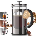 Veken 34oz French Press Coffee Maker, No Plastic