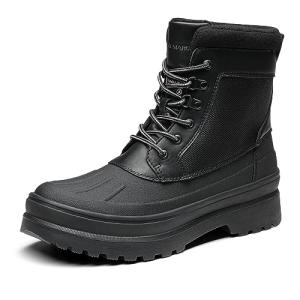 Men's Waterproof Insulated Winter Snow Boots - Black