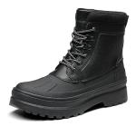 Men's Waterproof Insulated Winter Snow Boots - Black