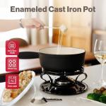 Swissmar Lugano Cast Iron Cheese Fondue Set