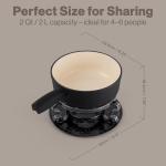Swissmar Lugano Cast Iron Cheese Fondue Set