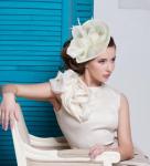 Elegant Tea Party Fascinator Headband with Flowers