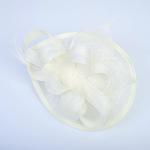 Elegant Tea Party Fascinator Headband with Flowers