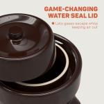 1/2 Gallon Ceramic Fermentation Crock with Accessories