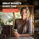 1/2 Gallon Ceramic Fermentation Crock with Accessories