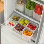 Fridge Organizer Box Set - 6 Clear Containers