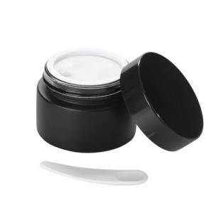 1oz Glass Jar with Black Lid and Spatula