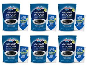 Glisten Garbage Disposer Cleaner, Lemon Scent, 6 Pack