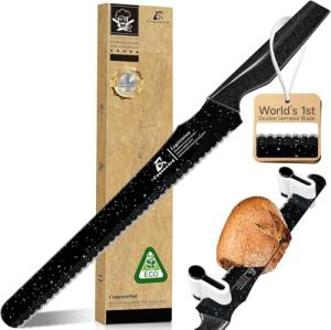Resharpenable 11.6-Inch Serrated Bread Knife