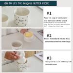 Ceramic Butter Keeper Dish with Water Line