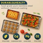 Stainless Steel Non-Stick Cookie Sheet Set of 3